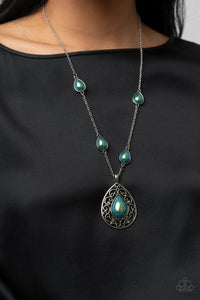 Green,Iridescent,Necklace Long,Necklace Medium,Magical Masquerade Green ✧ Iridescent Necklace