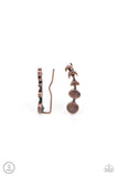 Its Just a Phase Copper ✧ Ear Crawler Post Earrings
