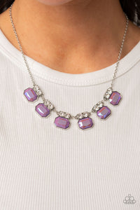 Iridescent,Necklace Short,Purple,UV Shimmer,Interstellar Inspiration Purple ✧ Iridescent Necklace