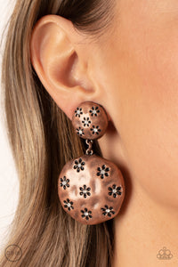 Copper,Earrings Clip-On,Industrial Fairytale Copper ✧ Clip-On Earrings