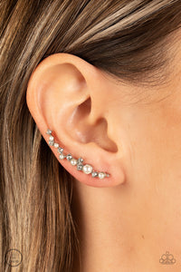 Earrings Ear Crawler,White,Couture Crawl White ✧ Ear Crawler Post Earrings
