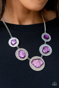 Fall2022,Necklace Short,Purple,Raw Charisma Purple ✧ Necklace