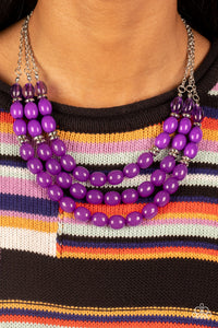 Necklace Short,Purple,Sets,Coastal Cruise Purple ✧ Necklace