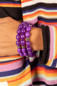 Bracelet Stretchy,Purple,Sets,Coastal Coastin Purple ✧ Stretch Bracelet