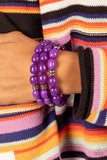 Coastal Coastin Purple ✧ Stretch Bracelet