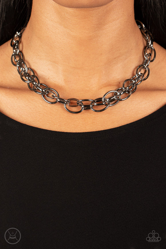 Tough Crowd Black ✧ Choker Necklace