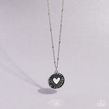 Lovestruck Shimmer Silver ✧ Heart Necklace