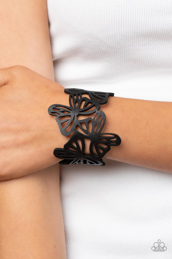 Butterfly Breeze Black ✧ Urban Wrap Urban Wrap Bracelet