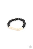 Recreational Remedy White ✧ Wood Disc Stretch Bracelet