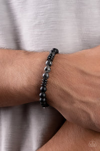 Black,Bracelet Stretchy,Gunmetal,Urban Therapy Black ✧ Stretch Bracelet