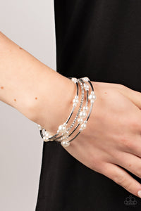 Bracelet Coil,White,Marina Masterpiece White ✧ Coil Bracelet