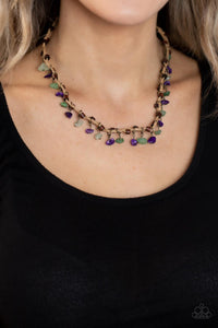 Green,Jade,Multi-Colored,Purple,Twine,Urban Necklace,Canyon Voyage Multi ✧ Necklace