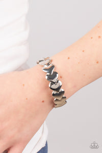 Bracelet Cuff,Hearts,Silver,Valentine's Day,Hearts Galore Silver ✧ Cuff Bracelet