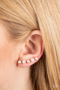 Earrings Ear Crawler,Gold,Drop-Top Attitude Gold ✧ Ear Crawler Post Earrings