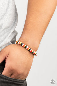 Black,Bracelet Stretchy,Multi-Colored,Red,White,Yellow,Rural Rocker Red ✧ Stretch Bracelet