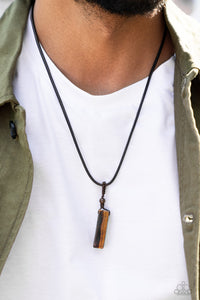Brown,Fall2022,Tiger's Eye,Urban Necklace,Comes Back ZEN-fold Brown ✧ Tiger's Eye Urban Necklace