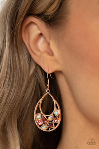 Earrings Fish Hook,Iridescent,Pink,Rose Gold,Regal Recreation Rose Gold ✧ Iridescent Earrings