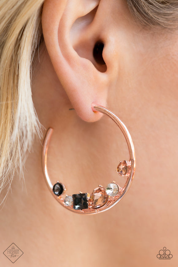 Attractive Allure Rose Gold ✧ Peach Hoop Earrings Fashion Fix Hoop Earrings