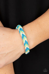 Blue,Bracelet Knot,Green,Multi-Colored,White,Born to Travel Blue ✧ Urban Bracelet
