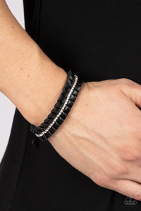 Black,Bracelet Knot,Urban Sparkle Bracelet,Pretty, Pretty PLEATS Black ✧ Urban Bracelet