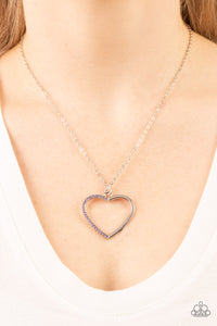 Hearts,Necklace Short,Purple,Valentine's Day,Love to Sparkle Purple ✧ Heart Necklace