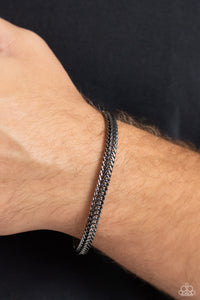 Black,Bracelet Magnetic,Gunmetal,Cable Train Black ✧ Magnetic Bracelet