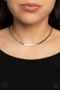 Necklace Choker,Necklace Short,Silver,In No Time Flat Silver ✧ Choker Necklace