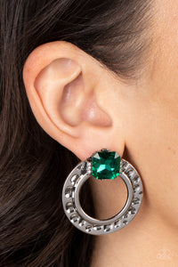 Earrings Post,Green,Smoldering Scintillation Green ✧ Post Earrings