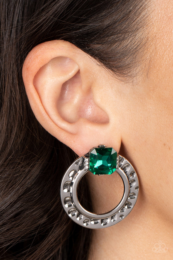 Smoldering Scintillation Green ✧ Post Earrings