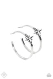 Lone Star Shimmer White ✧ Hoop Earrings Fashion Fix Hoop Earrings