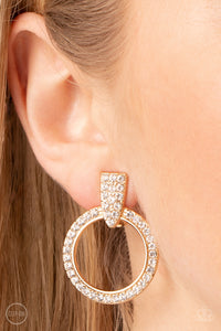 Earrings Clip-On,Gold,Sparkle at Your Service Gold ✧ Clip-On Earrings