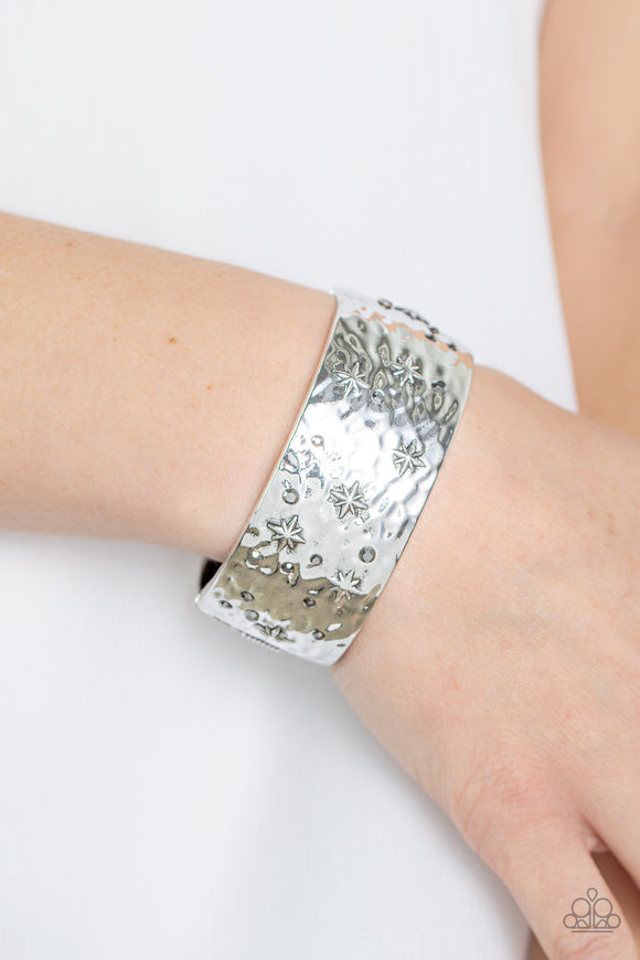 Across the Constellations Silver ✧ Hinged Bracelet