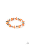 Stone Age Aesthetic Orange ✧ Stretch Bracelet