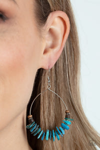 Blue,Earrings Fish Hook,Earrings Wooden,Wooden,Hawaiian Kiss Blue ✧ Earrings