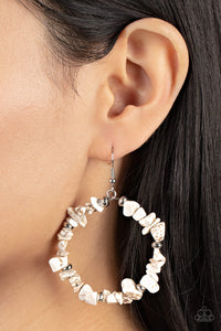 Earrings Fish Hook,White,Mineral Mantra White ✧ Earrings