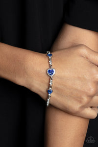Blue,Bracelet Clasp,Hearts,Valentine's Day,Amor Actually Blue ✧ Heart Bracelet