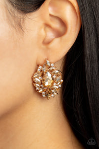 Earrings Post,Gold,We All Scream for Ice QUEEN Gold ✧ Post Earrings