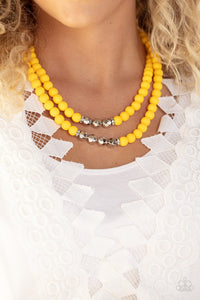 Necklace Short,Sets,Yellow,Summer Splash Yellow ✧ Necklace