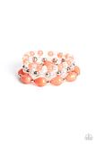 Beachside Brunch Orange ✧ Stretch Bracelet