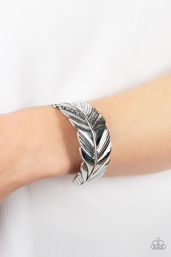 Party FOWL Silver ✧ Hematite Cuff Bracelet