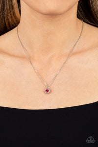 Hearts,Necklace Short,Red,Valentine's Day,A Little Lovestruck Red ✧ Heart Necklace