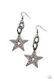 Cosmic Celebrity Black ✧ Star Earrings