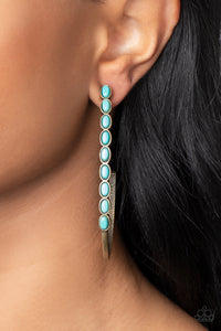 Brass,Earrings Hoop,Turquoise,Artisan Soul Brass ✧ Hoop Earrings