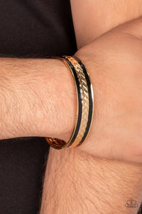 Black,Bracelet Cuff,Gold,Men's Bracelet,Hot on the TRAILBLAZER Gold ✧ Cuff Bracelet