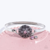 Fleur de Prairie Pink ✧ Hinged Bracelet