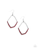 Bent on Success Red ✧ Earrings