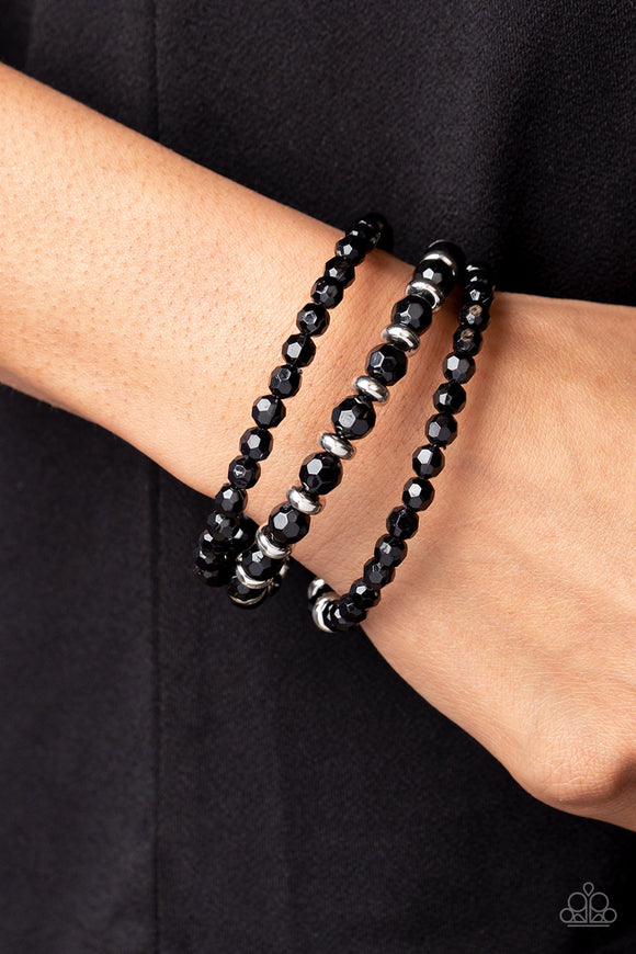 Its a Vibe Black ✧ Coil Bracelet
