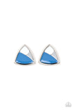 Kaleidoscopic Collision Blue ✧ Post Earrings