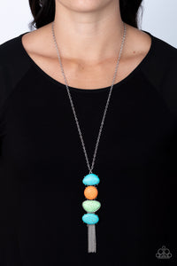 Blue,Green,Multi-Colored,Necklace Long,Orange,Turquoise,Hidden Lagoon Multi ✧ Necklace