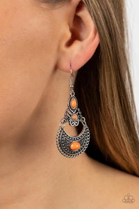 Earrings Fish Hook,Orange,Sahara Samba Orange ✧ Earrings